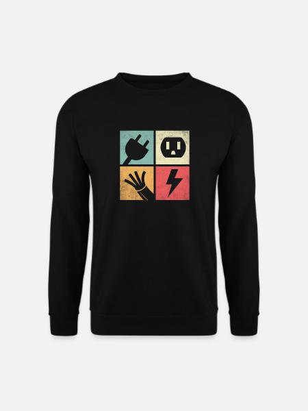 Connectors & Pastel Flashes - Unisex Sweatshirt - black