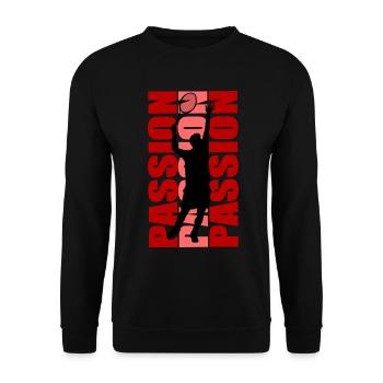 Tennis - Unisex Sweatshirt - black - Front - Alina (178cm) & Michal (187cm)