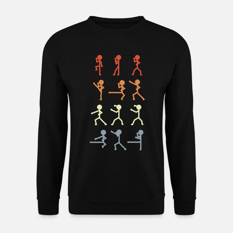 Funny Karate Stick Figures - Unisex Sweatshirt - black