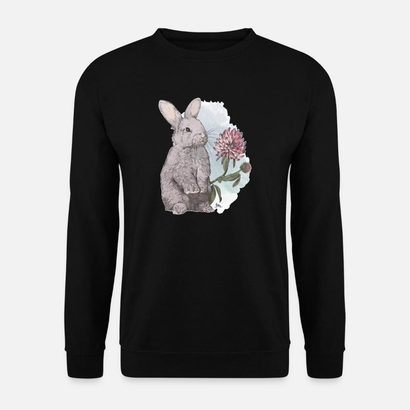 Veganuary 2024 Rabbit - Unisex Sweatshirt - black