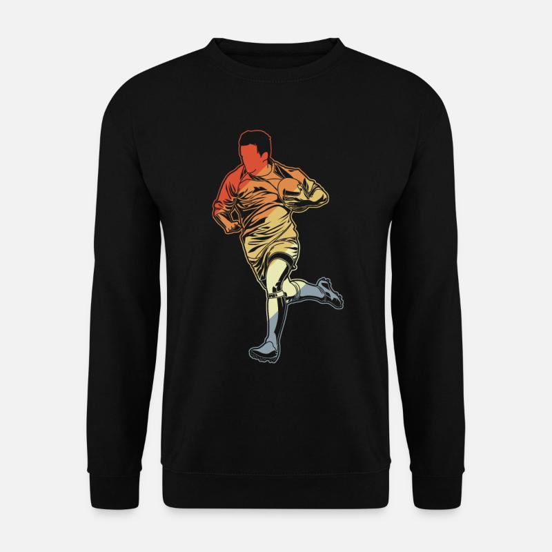 Rugby Skizze - Unisex Pullover - Schwarz