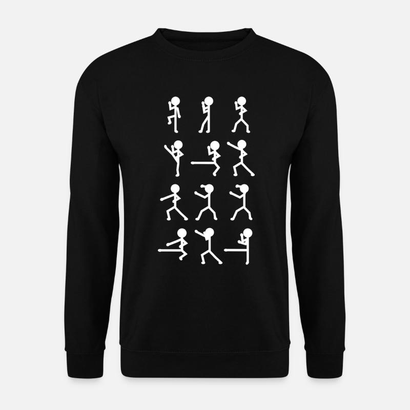 Figurines de karaté bâton - Sweat-shirt Unisexe - noir