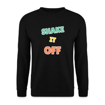 Vibrant Shake It Off Design motivant - Sweat-shirt Unisexe - noir - Devant - Alina (178cm) & Michal (187cm)