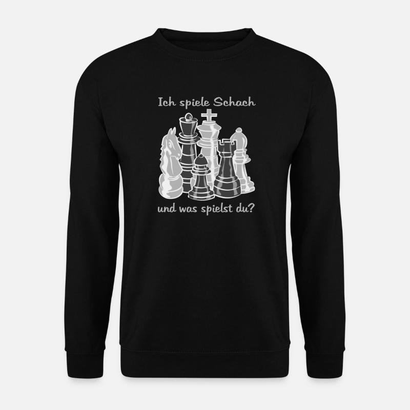 Schach figuren - Unisex Pullover - Schwarz
