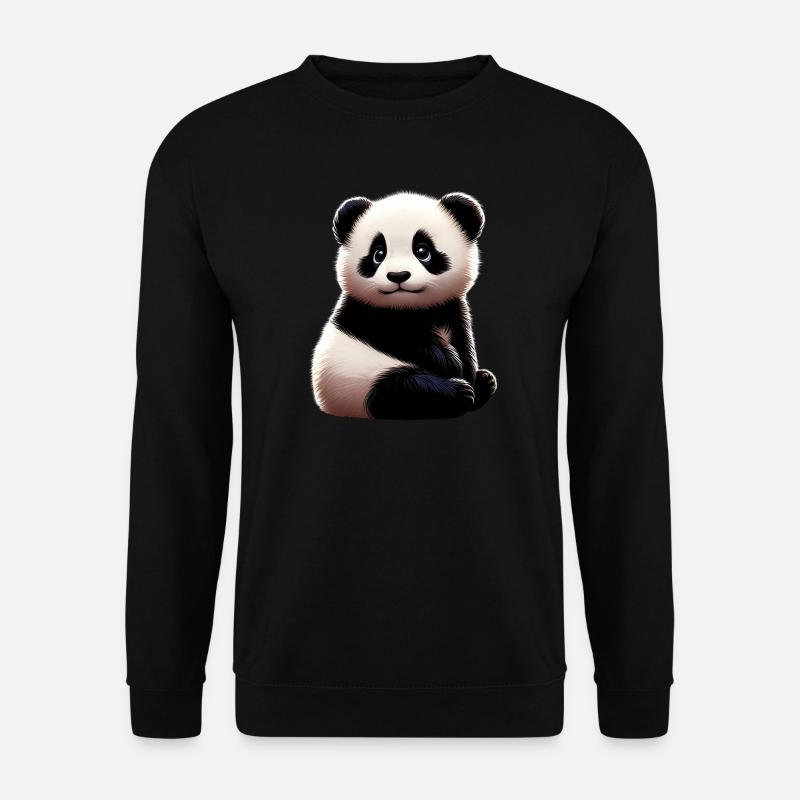 Panda - Unisex Sweatshirt - black