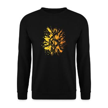 Clé de musique explosion couleurs icône logo - Sweat-shirt Unisexe - noir - Devant - Alina (178cm) & Michal (187cm)