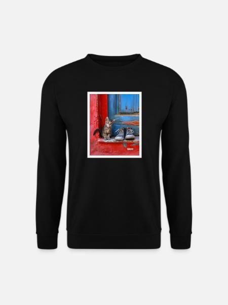 chat doux - Sweat-shirt Unisexe - noir