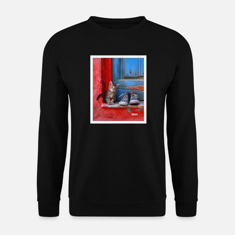 sweet cat - Unisex Pullover - Schwarz
