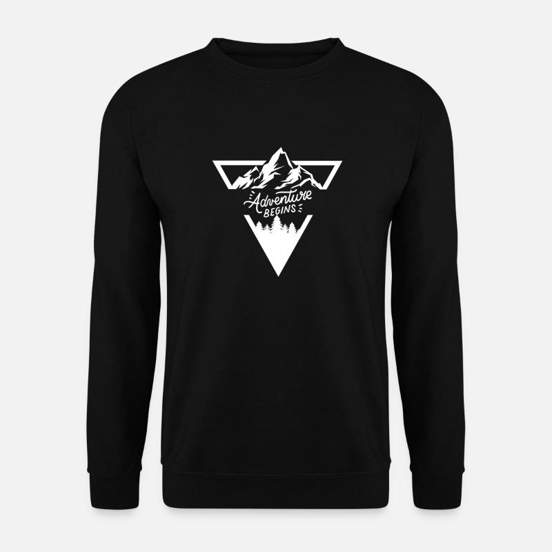 Mountain Adventure Motivational Design - Unisex Sweatshirt - black