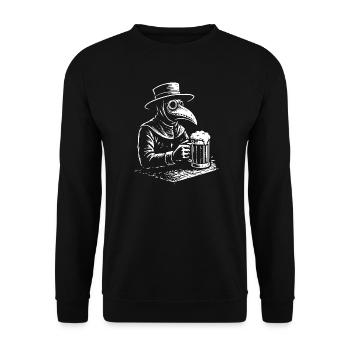 Pestdoktor Cheers Design - Unisex Pullover - Schwarz - Vorne - Alina (178cm) & Michal (187cm)
