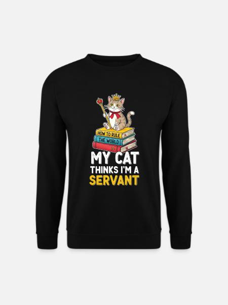 Motif de règle de couronne de chaton - Sweat-shirt Unisexe - noir