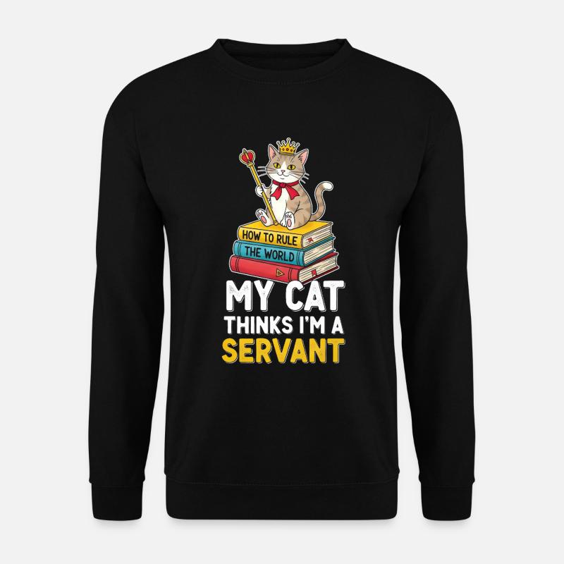 Motif de règle de couronne de chaton - Sweat-shirt Unisexe - noir