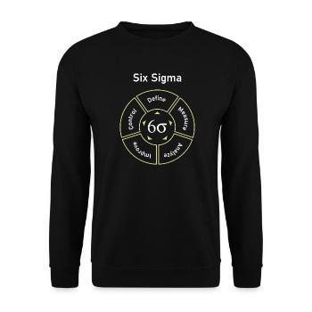 Six Sigma Process Define Measure - Unisex Sweatshirt - black - Front - Alina (178cm) & Michal (187cm)