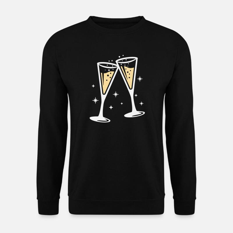 Sektglas Prosecco Sekt Alkohol Prost - Unisex Sweatshirt - black