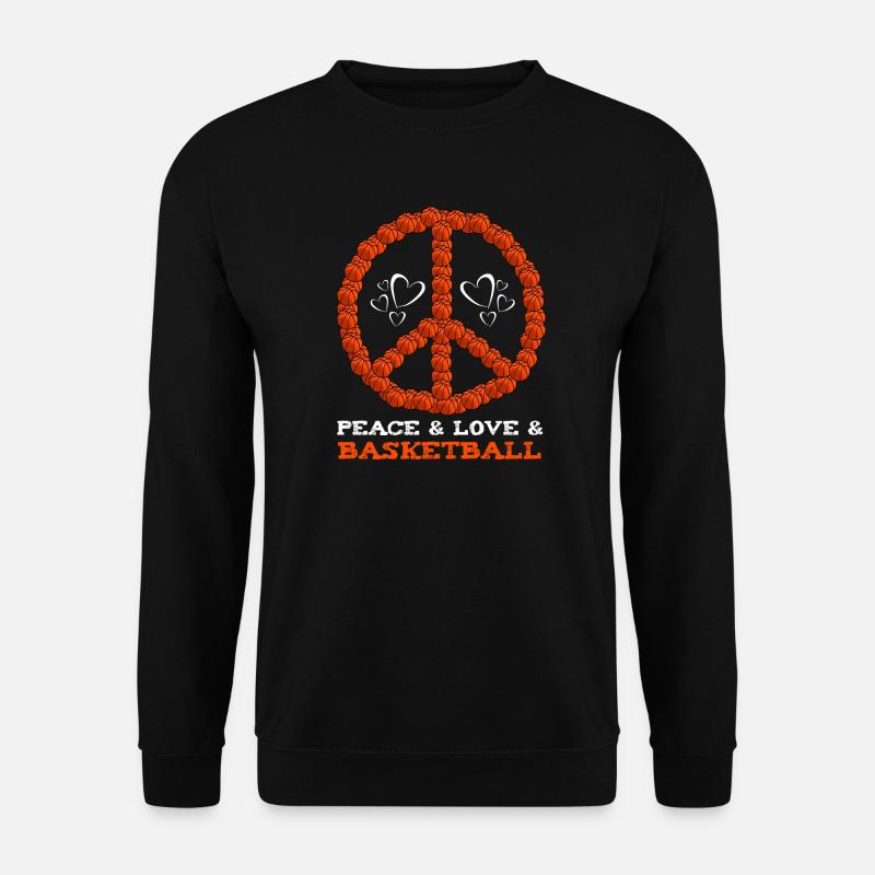 Liebes- und Basketballraum - Unisex Pullover - Schwarz