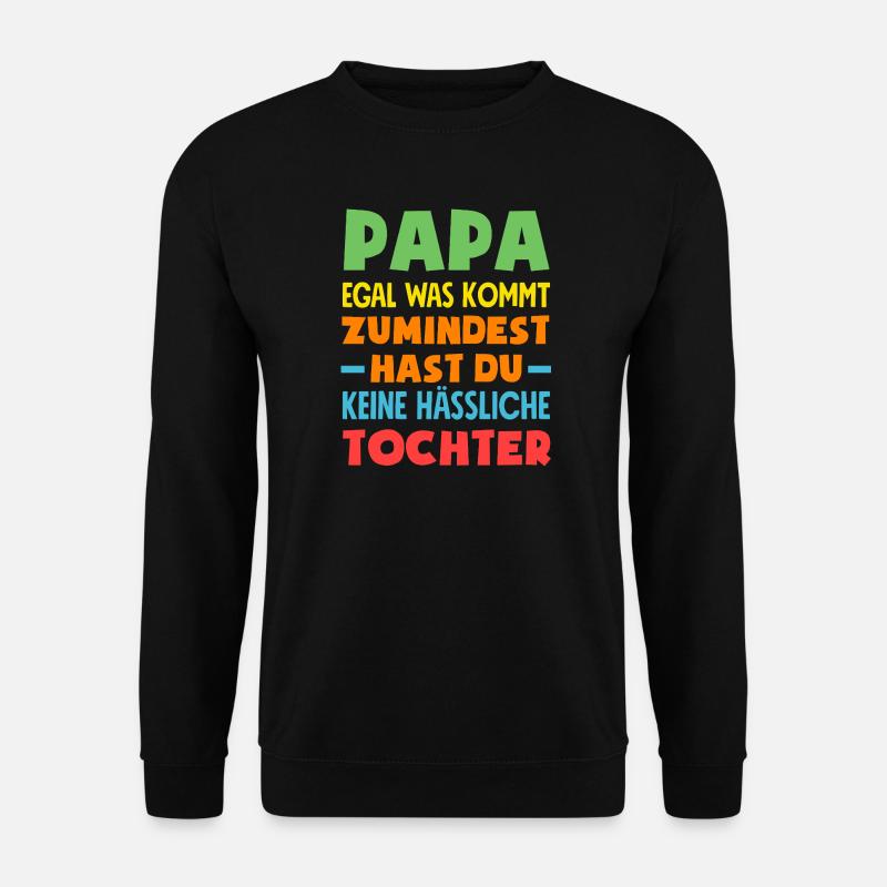 Funny Father's Day Gift Dad Beer - Unisex Sweatshirt - black