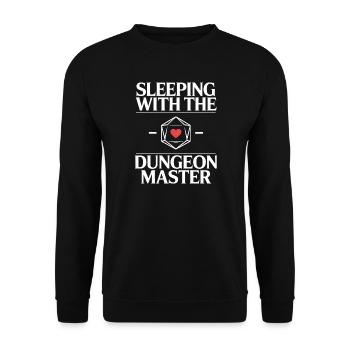 Sleeping with the DM - Funny D'n'D T-Shi - Unisex Sweatshirt - black - Front - Alina (178cm) & Michal (187cm)