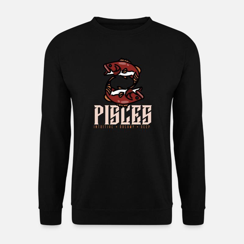 Fische - Unisex Pullover - Schwarz