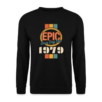 Legendary since 1979 - Unisex Sweatshirt - black - Front - Alina (178cm) & Michal (187cm)
