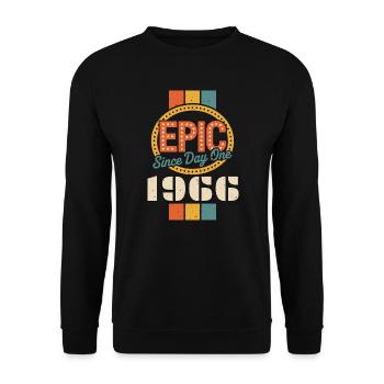 Legendary since 1966 - Unisex Sweatshirt - black - Front - Alina (178cm) & Michal (187cm)