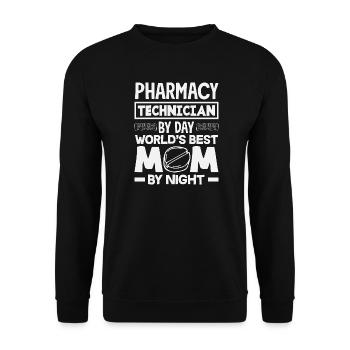 Pharmacist Pharmaceutical Technical - Unisex Sweatshirt - black - Front - Alina (178cm) & Michal (187cm)