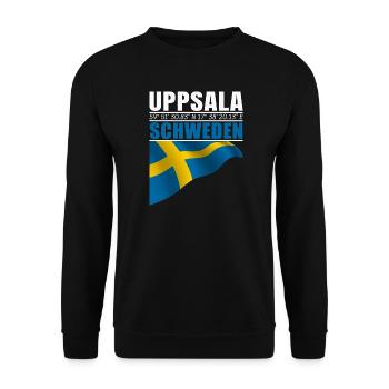 Uppsala - Unisex Sweatshirt - black - Front - Alina (178cm) & Michal (187cm)