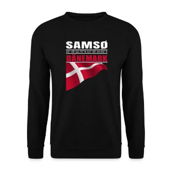 Samso - Sweat-shirt Unisexe - noir - Devant - Alina (178cm) & Michal (187cm)