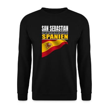 San Sebastian - Unisex Sweatshirt - black - Front - Alina (178cm) & Michal (187cm)