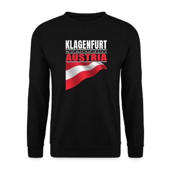Klagenfurt - Sweat-shirt Unisexe - noir - Devant - Alina (178cm) & Michal (187cm)