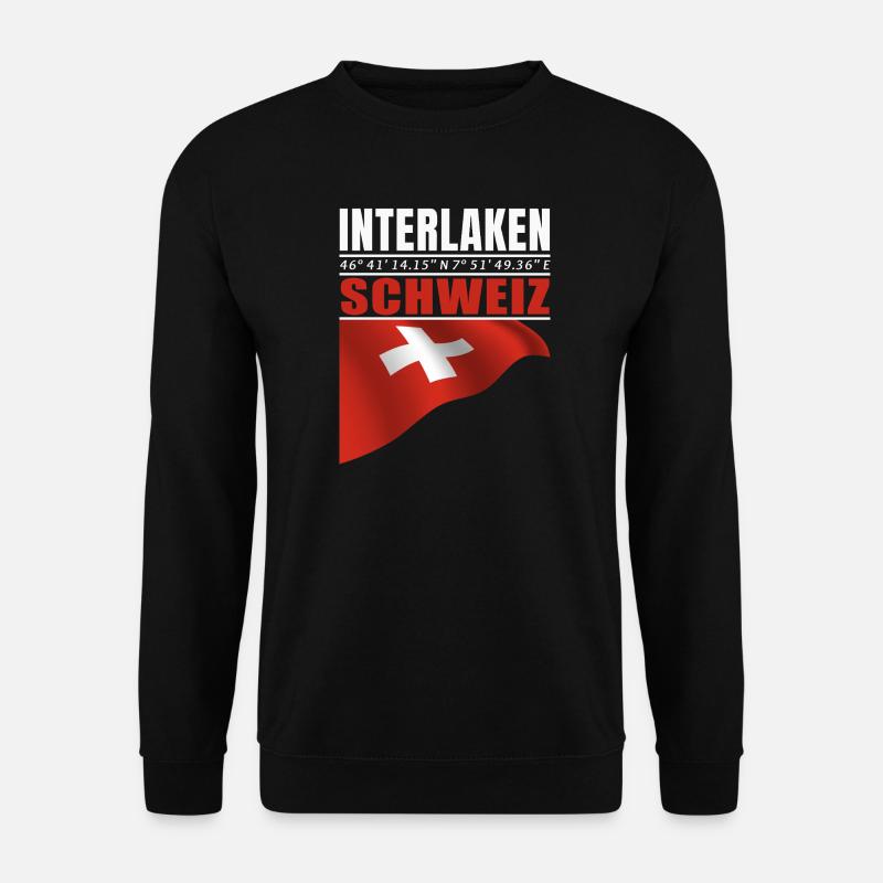 Interlaken - Unisex Pullover - Schwarz