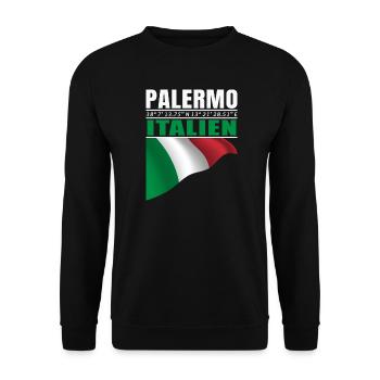 Palerme - Sweat-shirt Unisexe - noir - Devant - Alina (178cm) & Michal (187cm)
