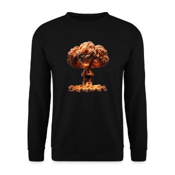 The power of atoms - Unisex Sweatshirt - black - Front - Alina (178cm) & Michal (187cm)