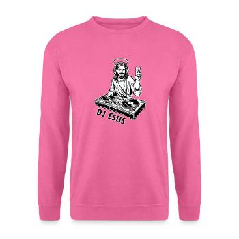 DJ ESUS – Lustiges Jesus-Musik-Meme - Unisex Pullover - Pink - Vorne