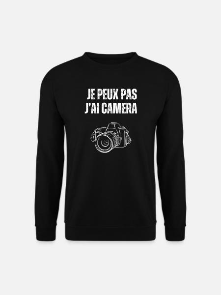 Je peux pas j'ai caméra - Sweat-shirt Unisexe - noir