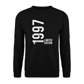 29e anniversaire Homme Femme 29 ans 1997 Anniversaire - Sweat-shirt Unisexe - noir - Devant - Alina (178cm) & Michal (187cm)