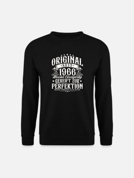 Original 1966 Jahrgang Geburtstag Geschenk - Unisex Pullover - Schwarz