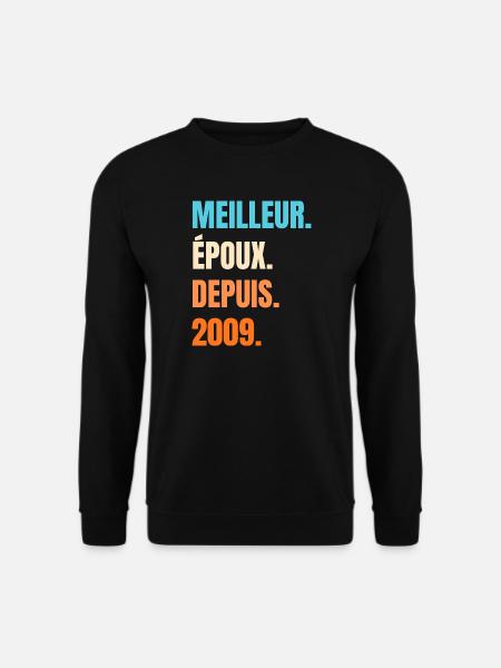 Bester Ehemann seit 2009 Geschenk-Ehemann - Unisex Pullover - Schwarz