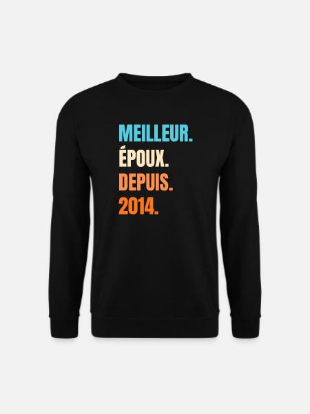 Bester Ehemann seit 2014 Geschenk-Ehemann - Unisex Pullover - Schwarz