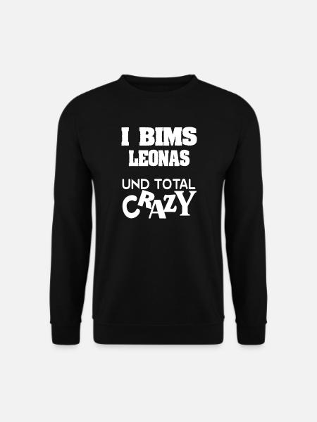 Leonas as Crazy - Unisex Sweatshirt - black
