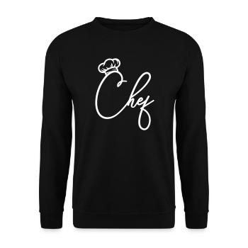 Chef Chef - Unisex Sweatshirt - black - Front - Alina (178cm) & Michal (187cm)