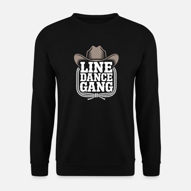 Line Dance Gang Cowboy - Unisex Sweatshirt - black
