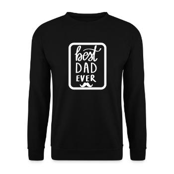 Bestes Vater-Grafik-T-Shirt aller Zeiten - Unisex Pullover - Schwarz - Vorne - Alina (178cm) & Michal (187cm)