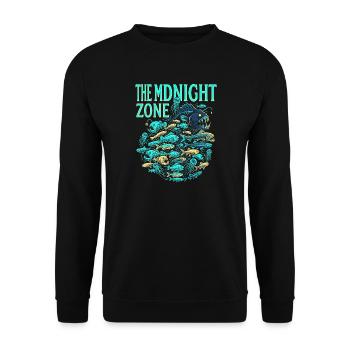Midnight Pacific - Unisex Sweatshirt - black - Front - Alina (178cm) & Michal (187cm)