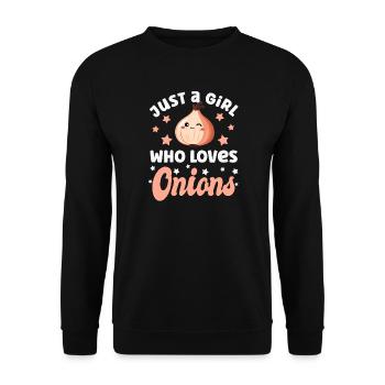onion - Unisex Sweatshirt - black - Front - Alina (178cm) & Michal (187cm)