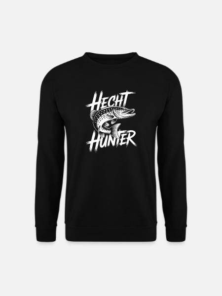 Hecht Angler - Unisex Pullover - Schwarz