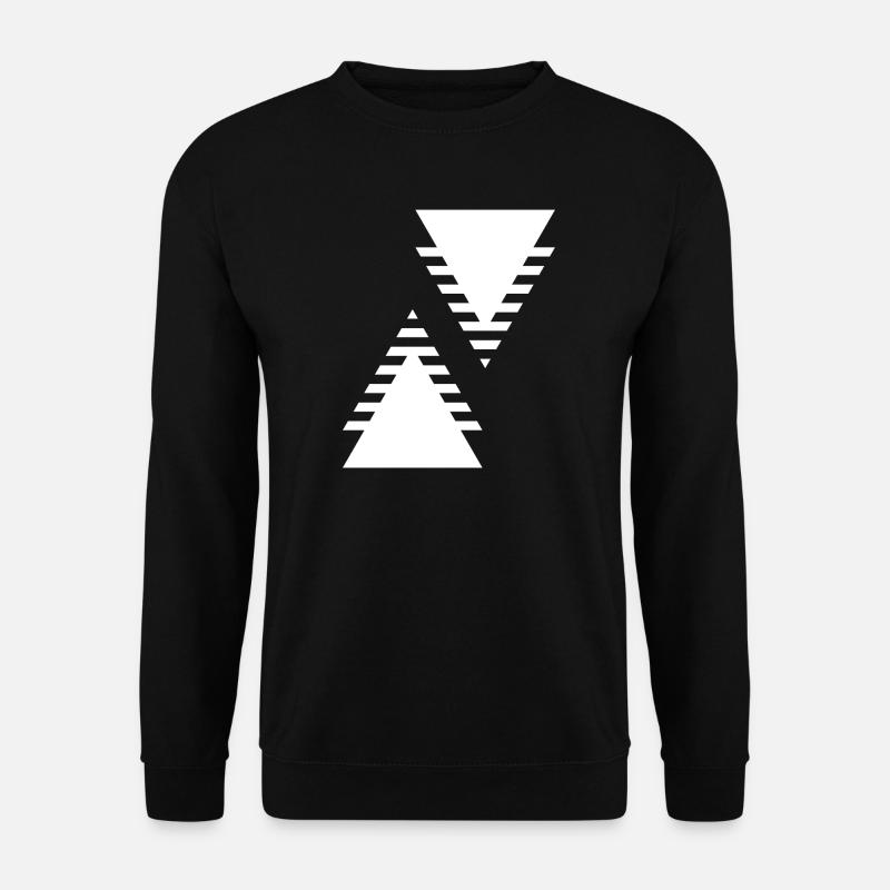Conception des triangles géométriques - Sweat-shirt Unisexe - noir