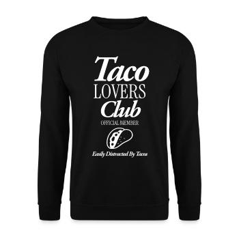 Taco Lovers CLub - Unisex Sweatshirt - black - Front - Alina (178cm) & Michal (187cm)
