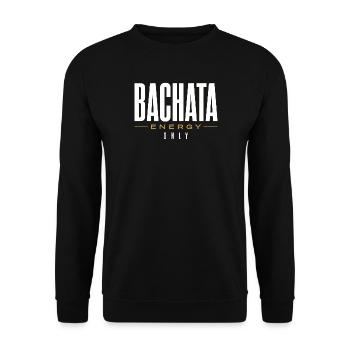 Bachata Energy Only | Premium design - Unisex Sweatshirt - black - Front - Alina (178cm) & Michal (187cm)