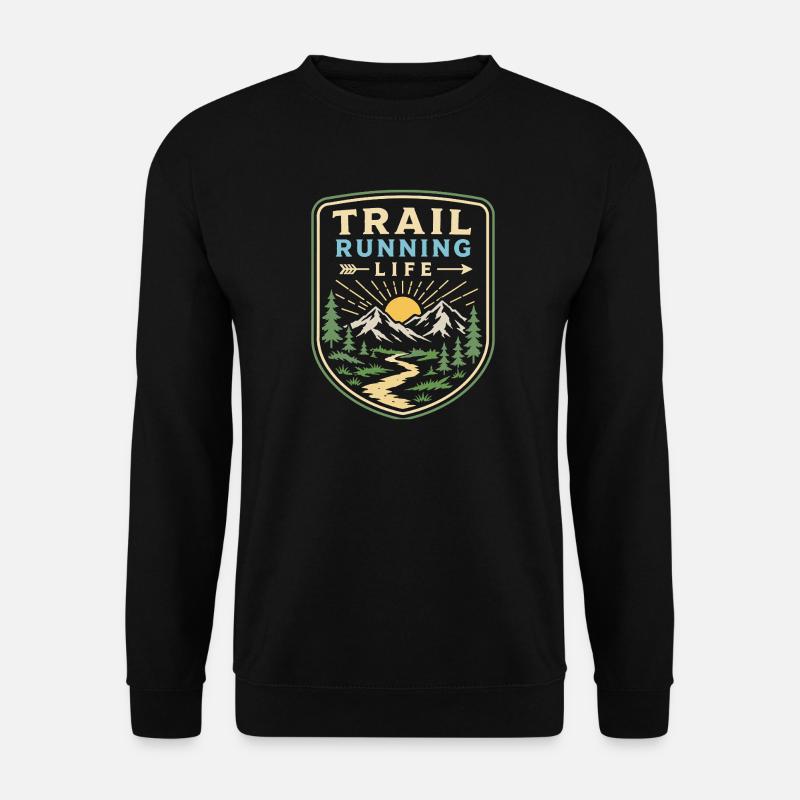 Trailrunning-Leben - Unisex Pullover - Schwarz