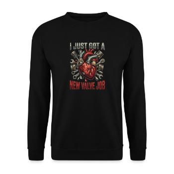 New Valve Job Heart Surgeon - Unisex Sweatshirt - black - Front - Alina (178cm) & Michal (187cm)